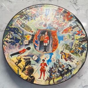 Vintage 60s Springbok Round Jigsaw Puzzle British Military History 500+ Pieces